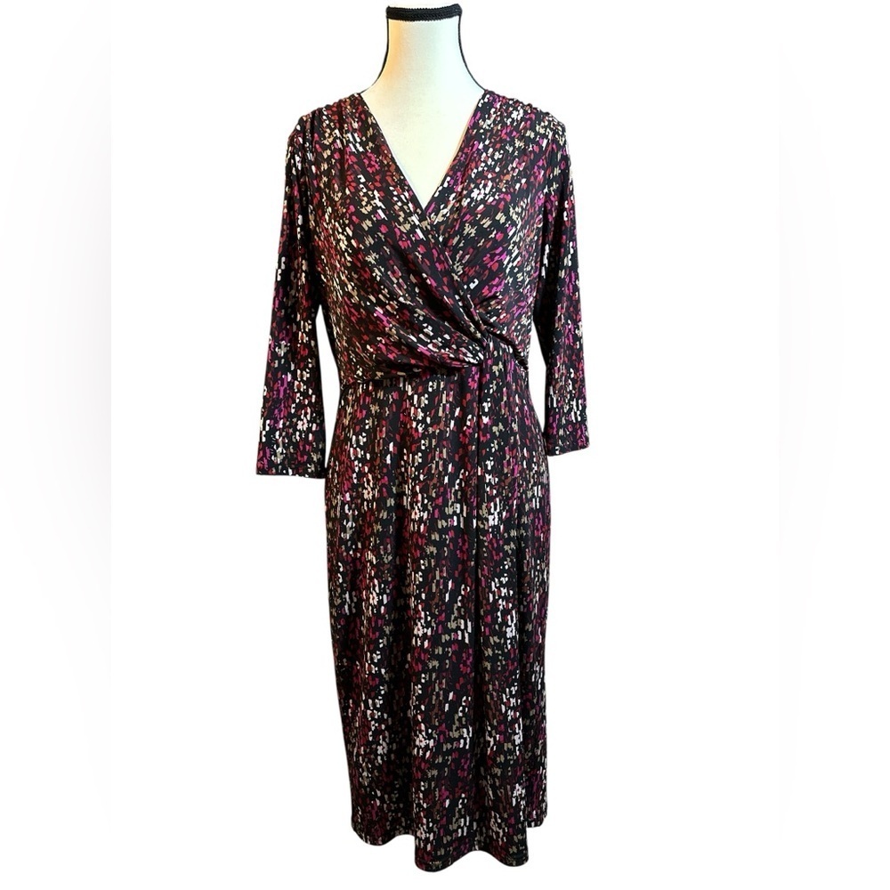 Coldwater Creek Multicolor 3/4 Sleeve Dress